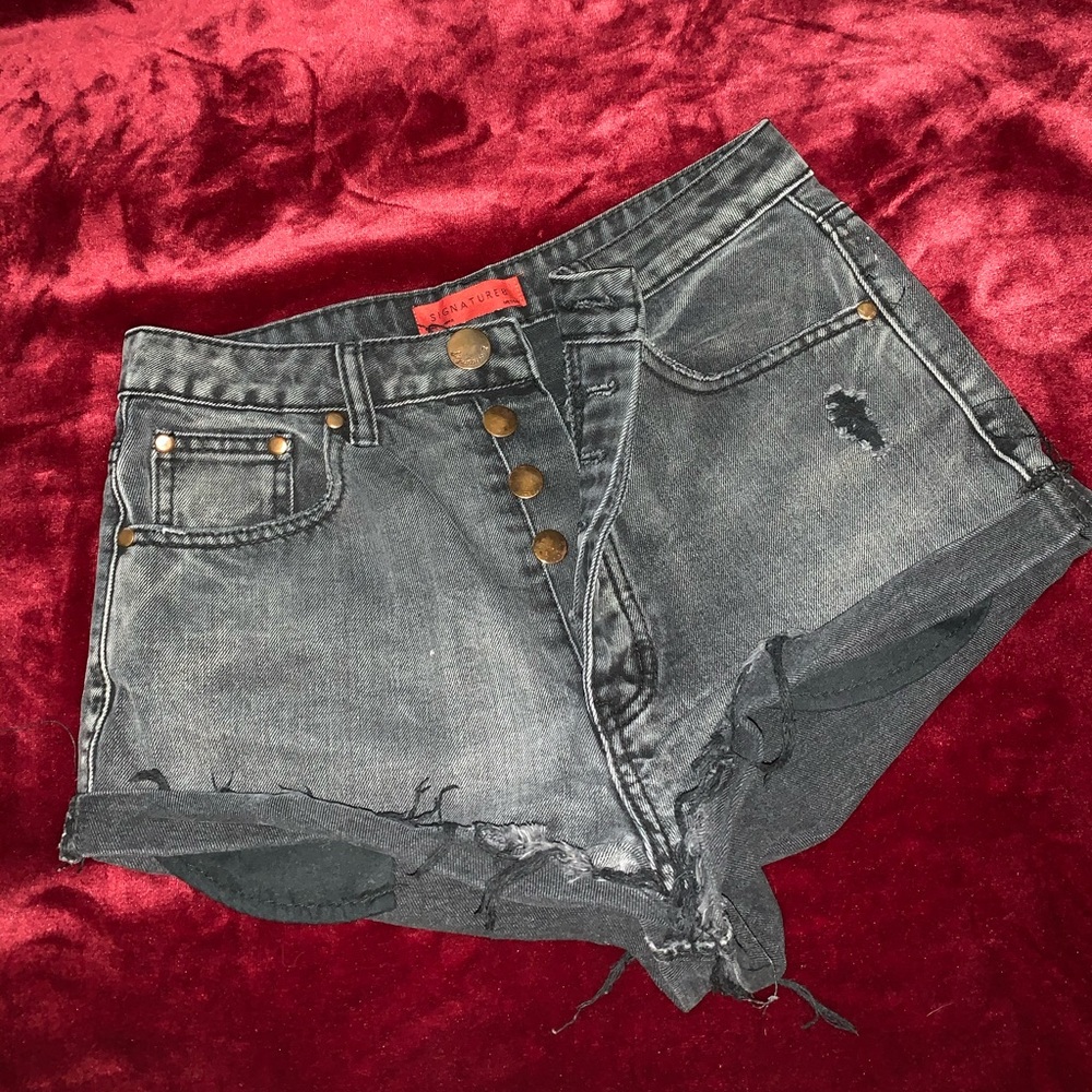Black High Waisted Shorts